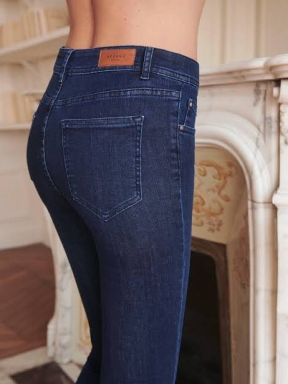 Sezane The Perfect Slim 7/8e Indigo denim size 32 (Runs small)